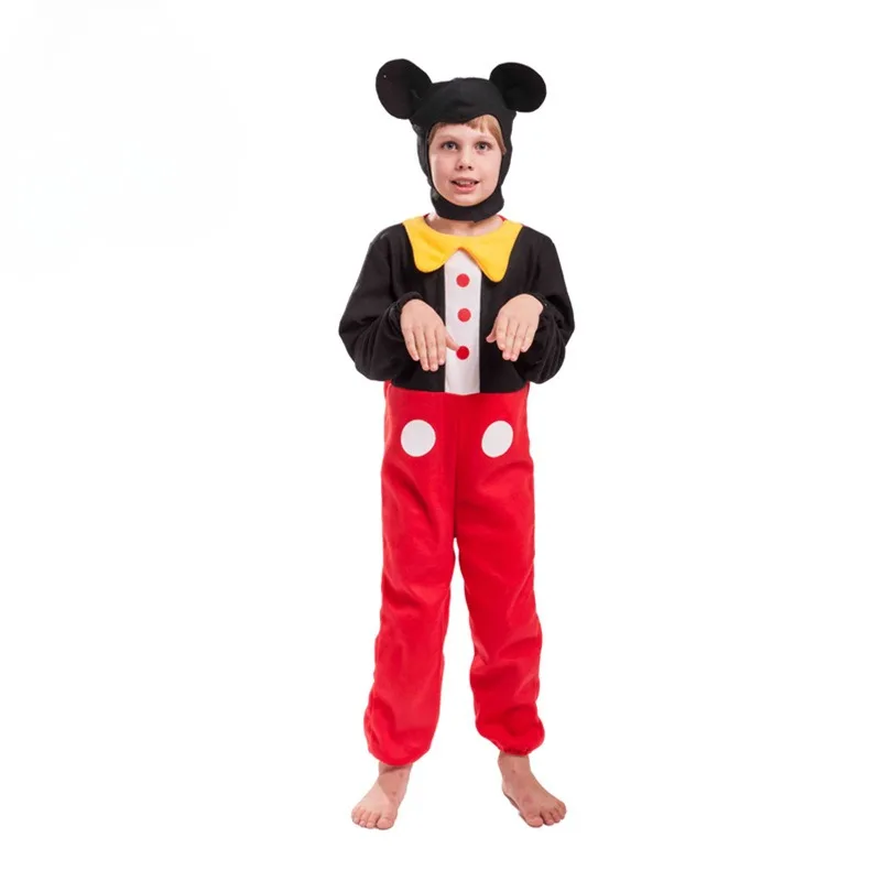 Mickey Mouse One-piece Cos Costume Performance Costume Children\'s Cartoon Character MickeyStage Festival Costume for Children