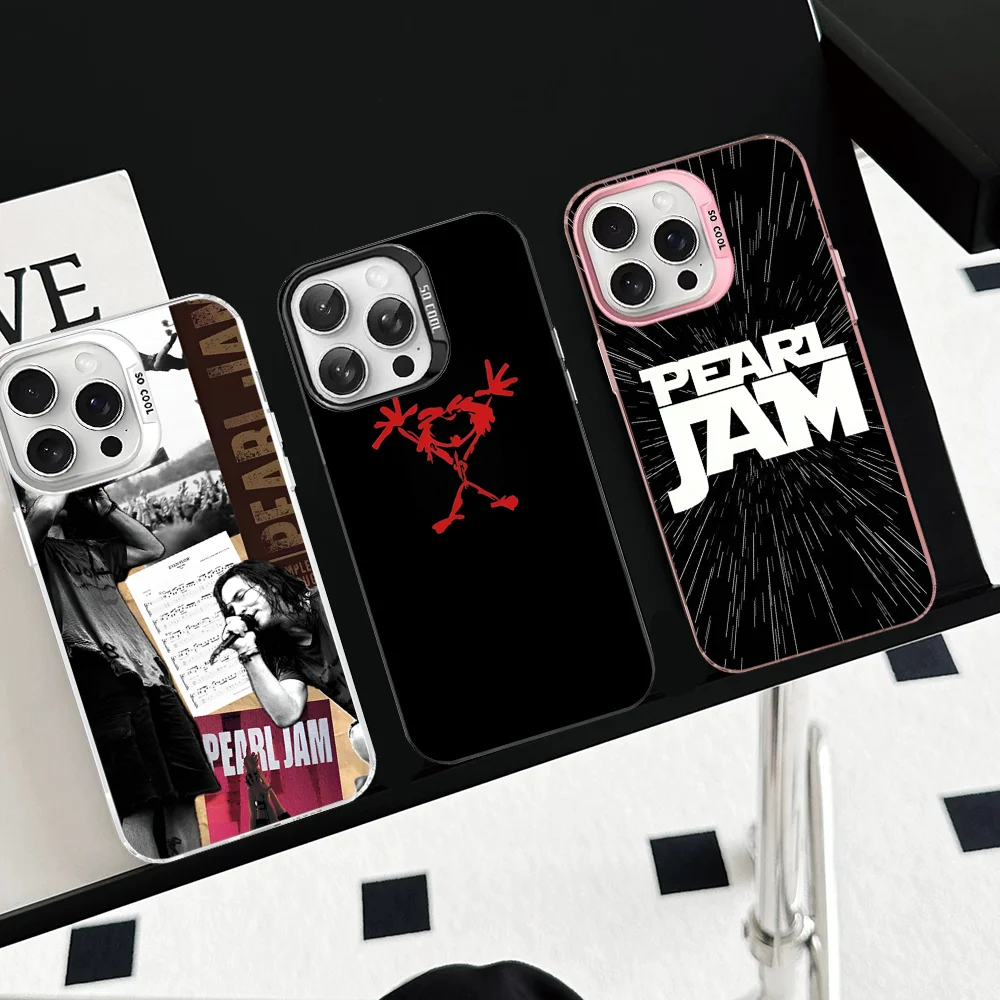 

Pearl Jam R-Rock Band Phone Case For IPhone 16 15 14 13 12 11 Pro Max X XR XSMAX 8 7 Plus Matte Shockproof Back Cover