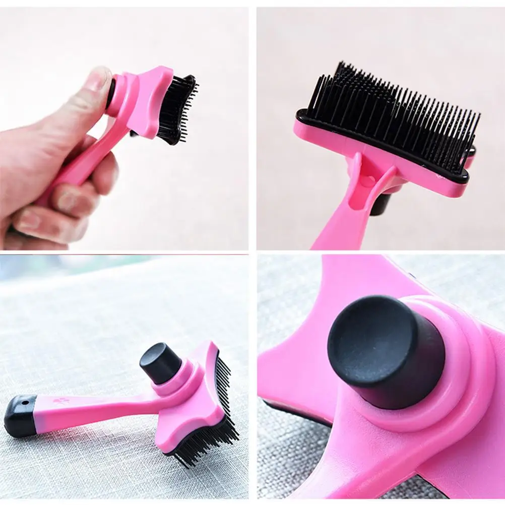 

2Pcs Pet Durable Cleaning Tools Dog Cat Supplies Knots Pet Grooming Tool Tangles Dirt Massager Ergonomic Grip