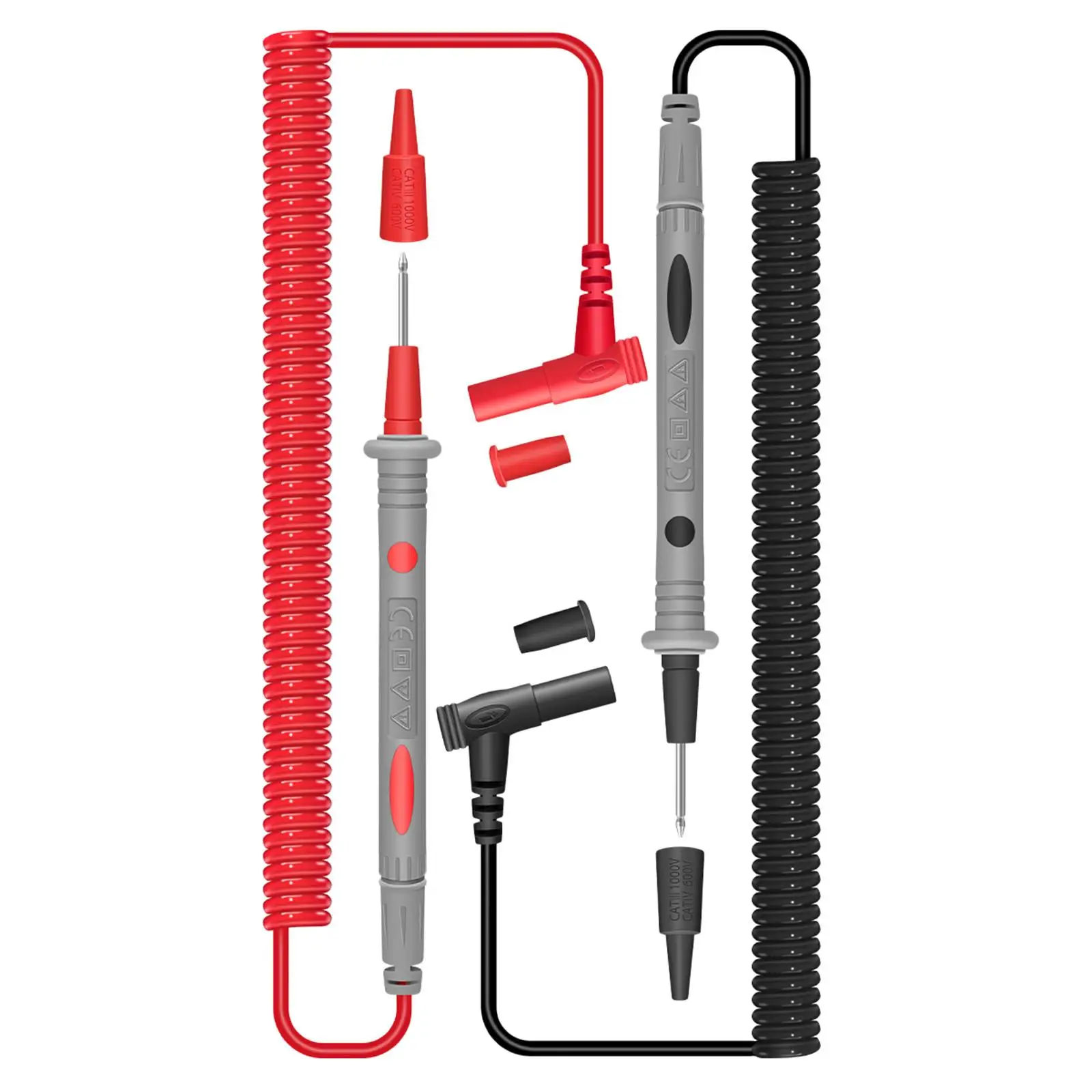 Multimeter Test Lead Set 146mm Probe Length Universal Tester Wire Pen for Clamp Meter and Voltmeter