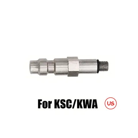 HPA Magazine Taps Valve Adapter Male Foster Probe Quick Disconnect Coupler (US-version) For KSC/KWA,KJW/WE,Marui,VFC