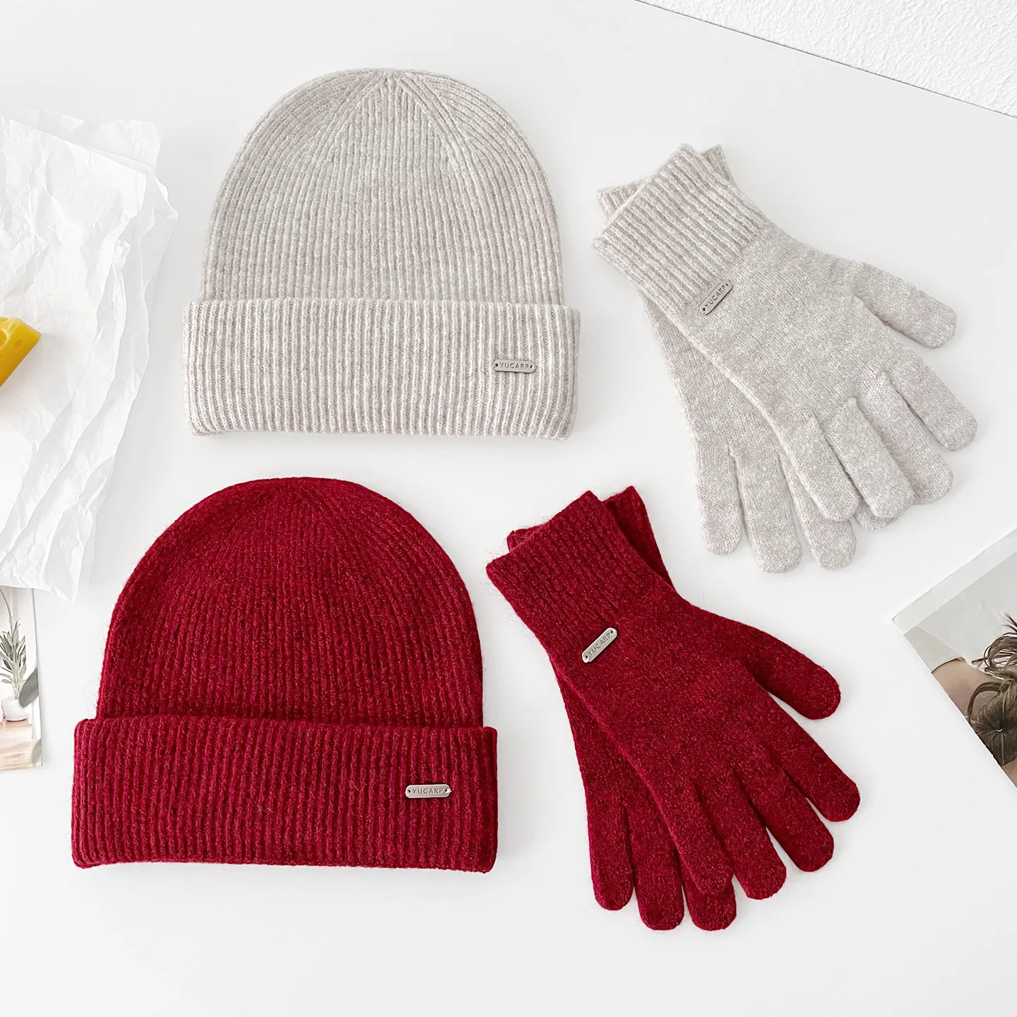 3 قطعة/المجموعة محبوك حلقة وشاح المرأة قبعة صوف الشتاء الدافئة الأوشحة قبعة الصلبة تصميم لينة الكشمير الباشمينا طوق وشاح للرقبة