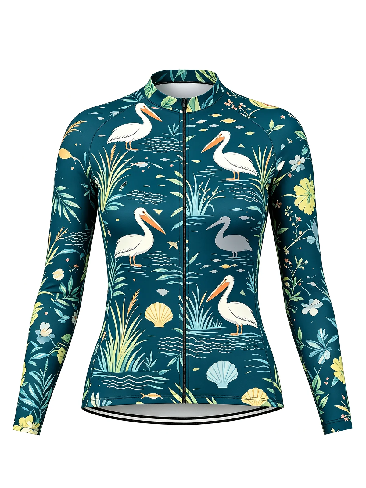 Men‘s Surf Shirt Stand Collar Letter Print Quick Dry UV Rash Guard Beach Swimwear