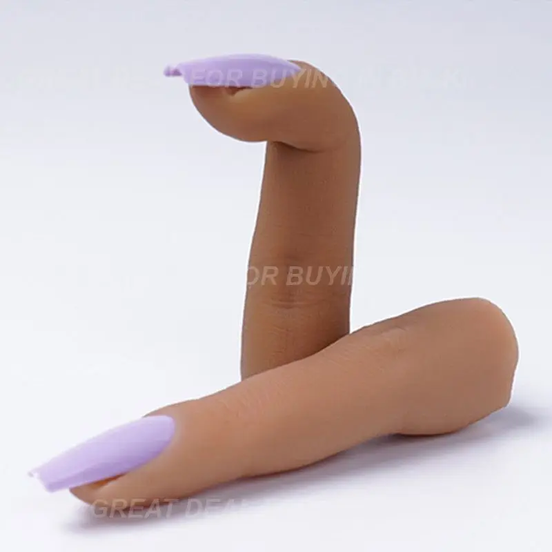 Perfect Voor Beginners Nageltraining Realistische En Flexibele Nagel Praktijk Hand Duurzaam En Herbruikbaar Geleverde Siliconen Model