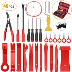 Car Trim Removal Tool Kit for Door/ Pannel/ Audio Dashboard/ Plastic Rivets/ Bumper/ Fastener Clips DIY Car Panel Disassembly