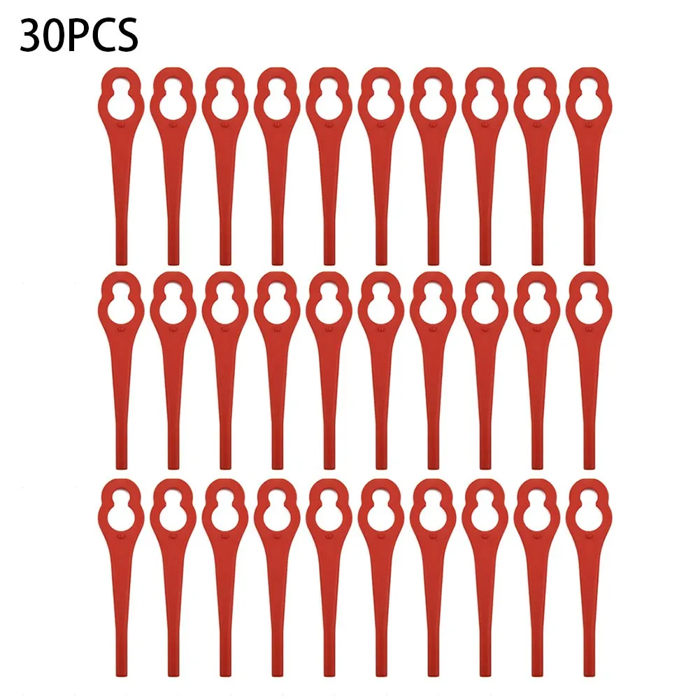 

30Pcs Grass Trimmer Plastic Blade Brush Cutter Head Blades For Ferrex Aldi FAR 20-1 97699 2002706 FE220 Lawn Mower