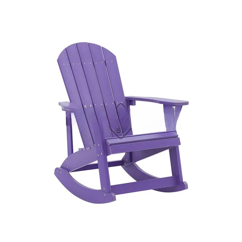 

Rocking Chair Leisure Chair Plastic Wood Balcony Beach Lazy Rockinlt Nap MasterOutdoor Table