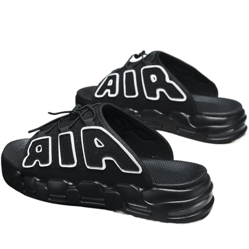 Meilleures chaussons pour hommes coussin d'air conception sandales été nouveau PVC doux antidérapant hommes chaussures de sport pour hommes tongs Sandalias Hombre