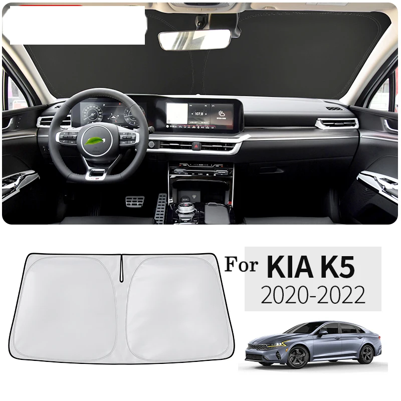 Front Window Sun Shade Car Styling Nano-Insulat Windshield Sunshade Visor Auto Interior Accessories For KIA K5 DL3 2020-2023