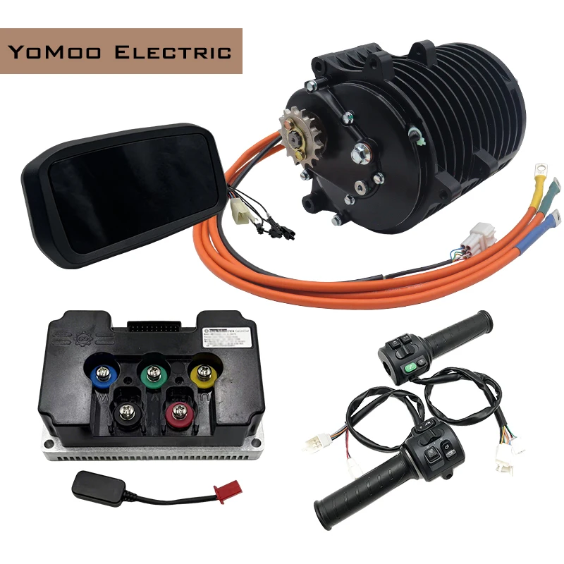 

QS138 3KW V3 100 км/ч 70 ч Комплекты двигателей PMSM среднего привода с контроллером Fardriver ND72450, дисплеем N7, дроссельной заслонкой T08 для электрического мопеда