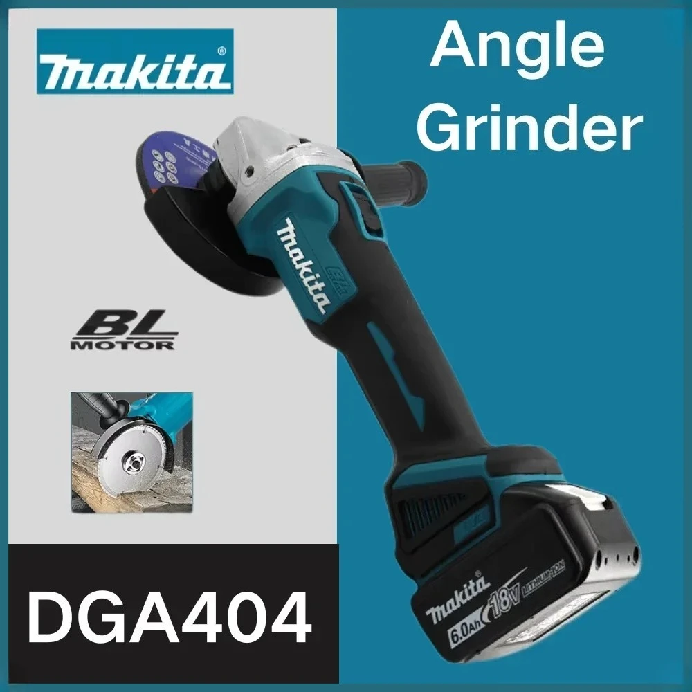 

Аккумуляторная угловая шлифмашина Makita DGA404 18В, бесщеточная, для шлифовки, полировки и резки металла и дерева