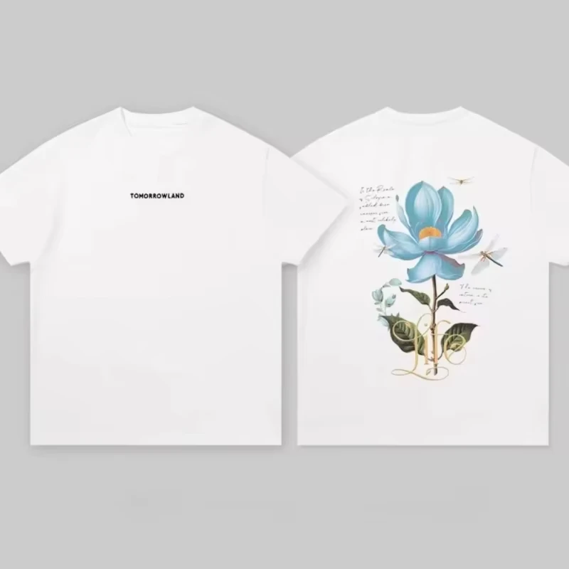 2025 الصيف Qdes Tomorrowland EDC مقطع كهربائي حول ديسكو الملابس القطنية المرأة تي شيرت رجالي تي شيرت عالي الجودة #1