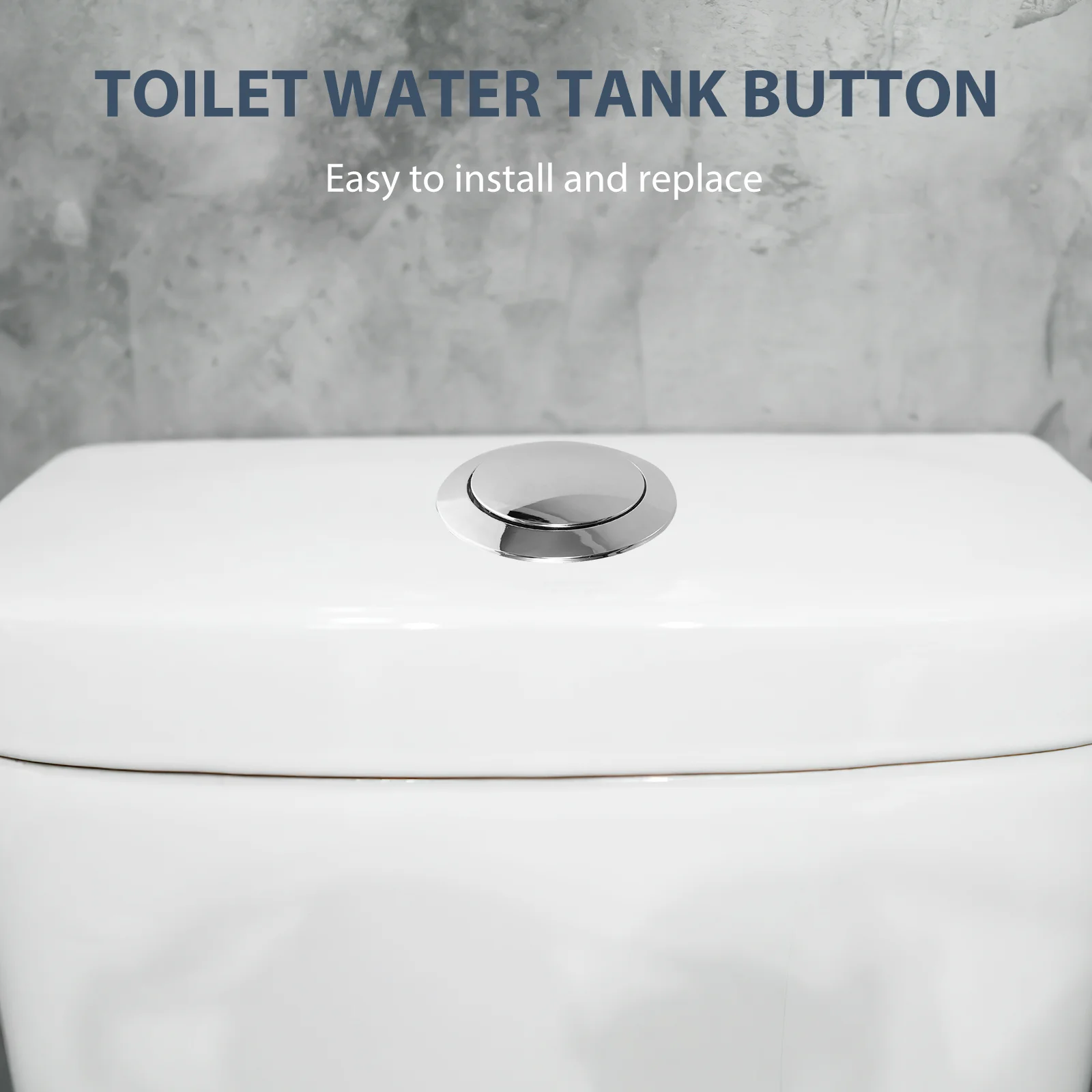 Single Button Toilet Water Tank Switch Universal Flush Parts Plumbing Accessories Wear Resistant Corrosion Proof Easy Install