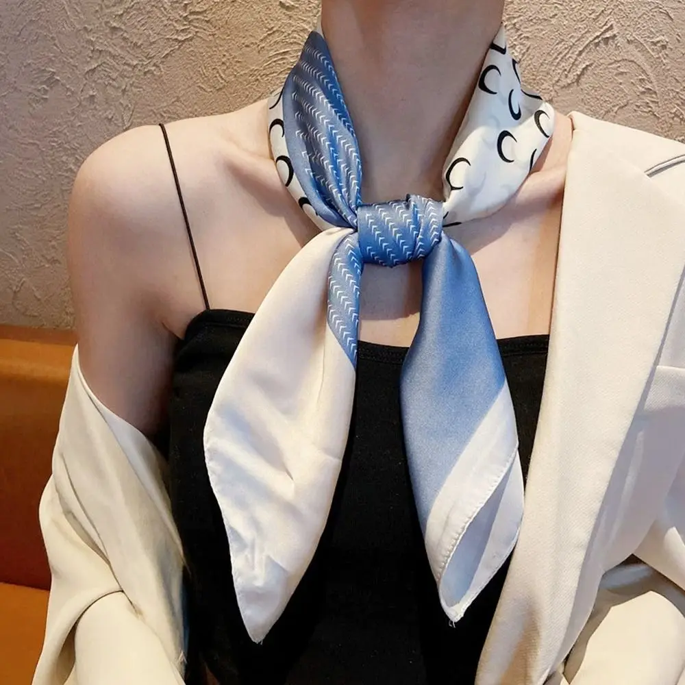 Ретро 70*70 см шарф для волос несколько стилей квадратный хиджаб защита от солнца в богемном стиле гладкая бандана для женщин