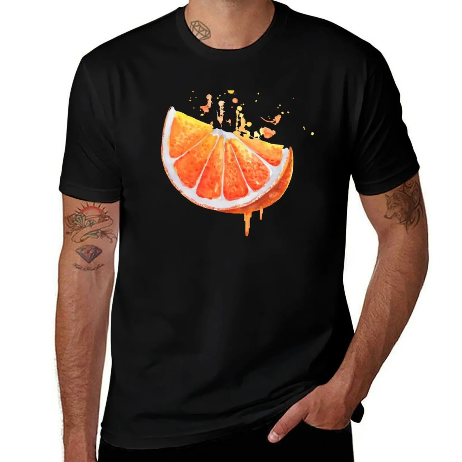 

Juicy & Sunny Orange: charge of energy T-Shirt Casual Daily Wear Short Sleeve Top