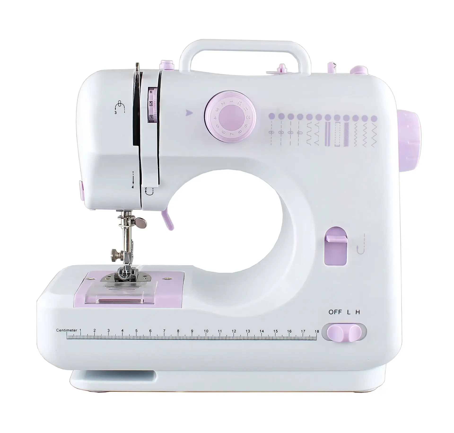 505G e-commerce cross-border selection Household electric sewing machine Mini edge lock 12 threads