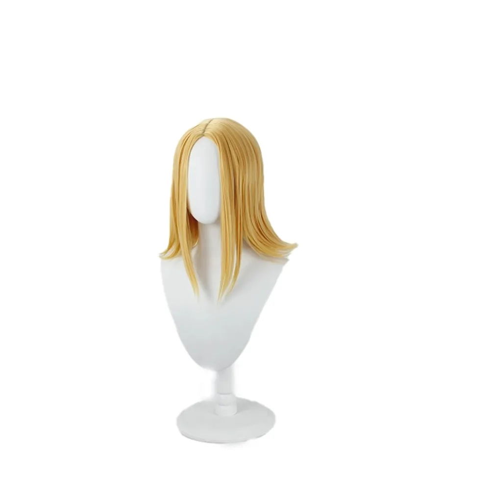 Perruque de Cosplay des sept péchés capitaux, perruque d'anime dorée d'elaine pour femmes et hommes, perruque de Costume de cheveux longs blonds SDS Elaine