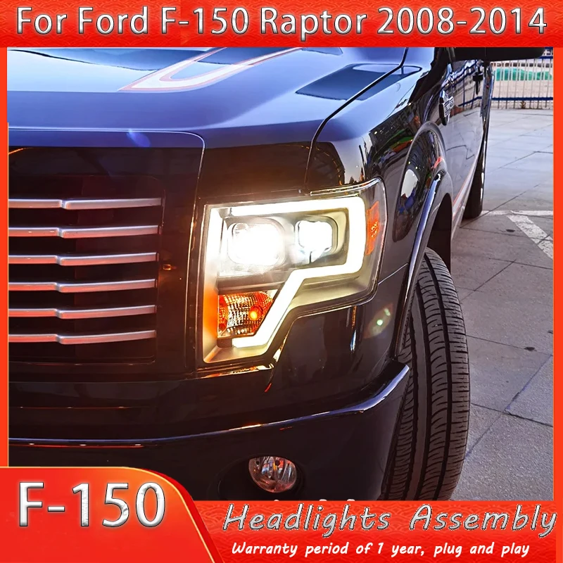 

Для Ford Ranger Raptor F150 светодиодные фары стоп-сигнал + фонарь 2008-2014 передняя биксеноновая линза двойной луч HID