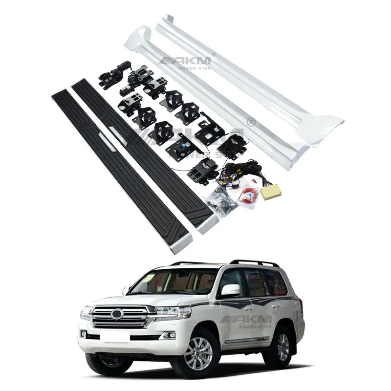 Factory direct sales Aluminum Alloy electric side step non-slip for Toyota LC300 2022-2023 Land cruiser