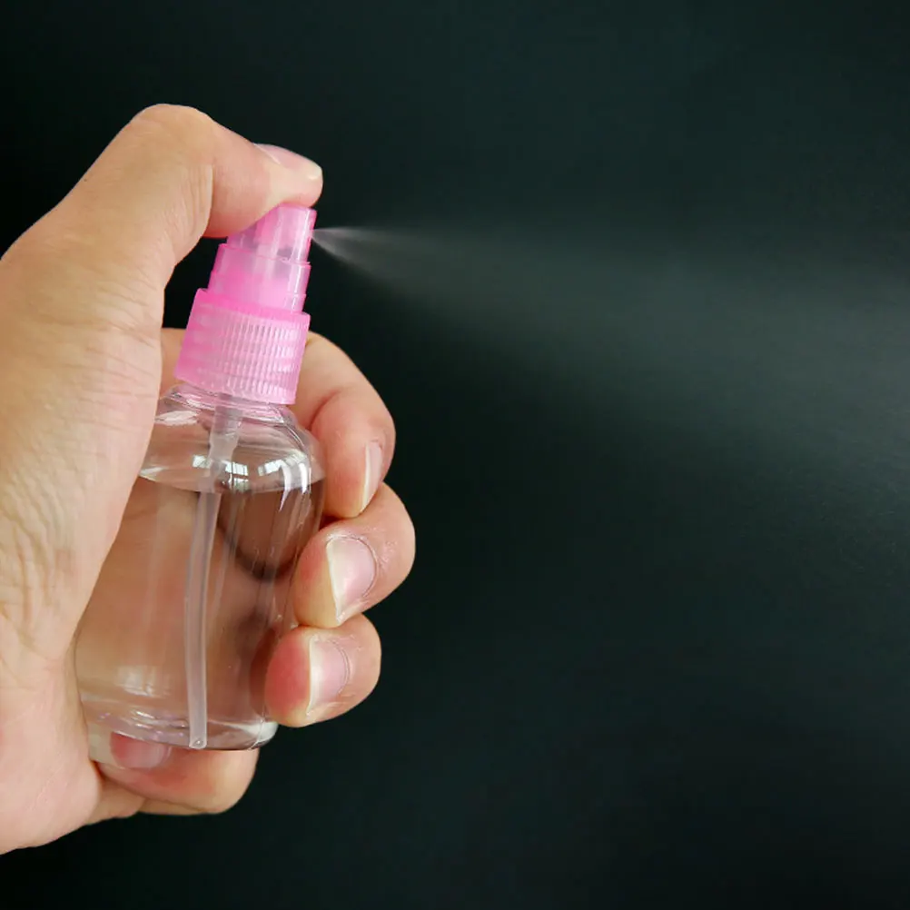 

6pcs Makeup Bottle 100ml Brown Spray Leakproof Portable Refillable Travel Outdoor Use Glass Fine Mist