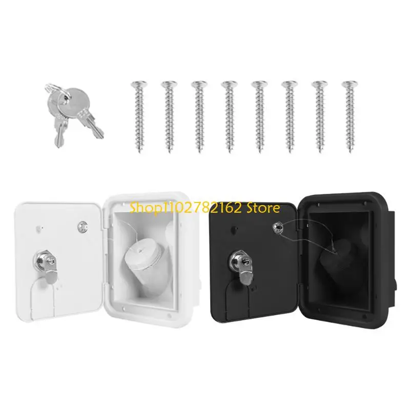 

547B Lockable LeakproofFresh Water Inlets Hatches Square With for RVsBoat