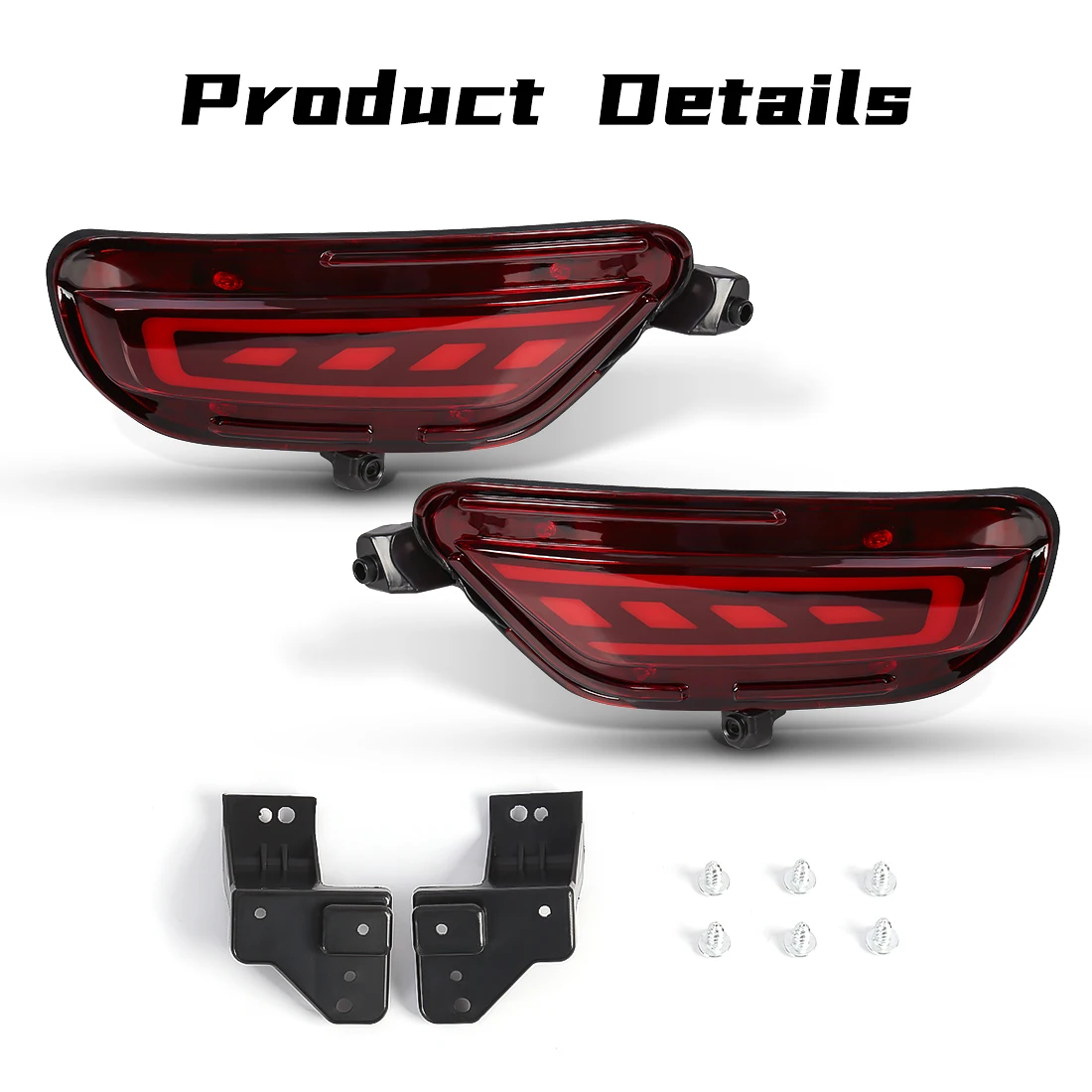 3-Functions Car Rear Bumper Lights For Mazda CX-5 CX5 2017 2018 2019 2020 2021 Brake Dynamic Turn Signal Lamp Driving Lamp 12V