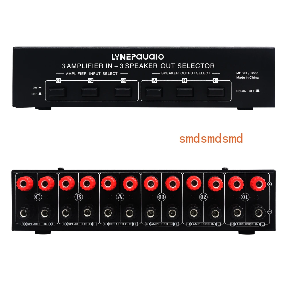 

3-in-3-out passive amplifier speaker selection switch, audio switching distributor, comparator, lossless sound quality