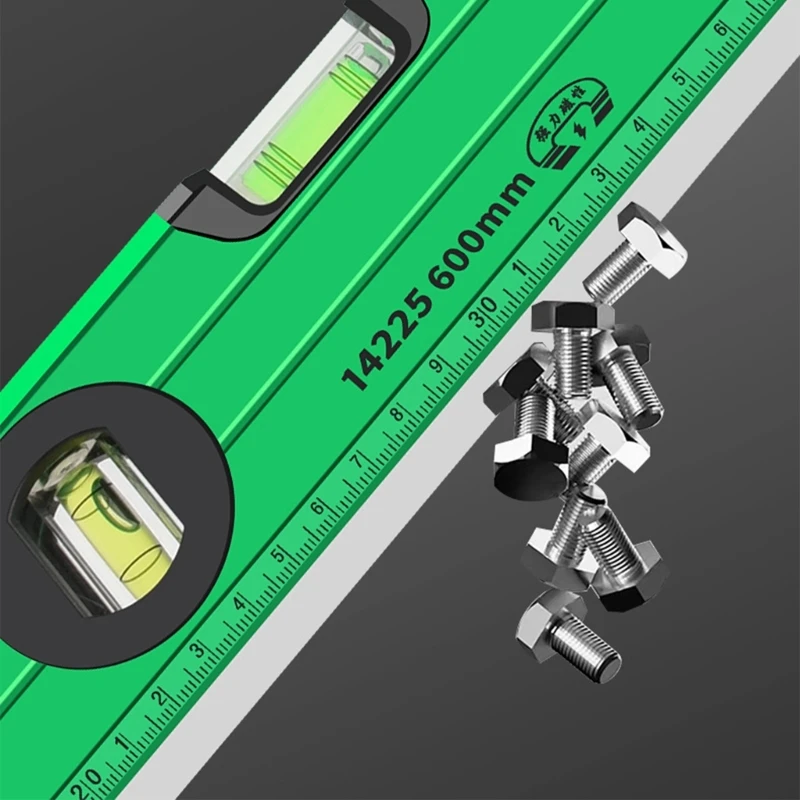 Strumento livella a bolla portatile per misurare livella magnetica orizzontale ad precisione. Righello resistente