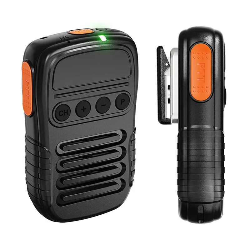 UNIWA BM008 BT Wireless Walkie Talkie Microphone Handheld PTT Mic 3W Loudspeaker Portable Intercom Mic for Zello Outdoor Securit