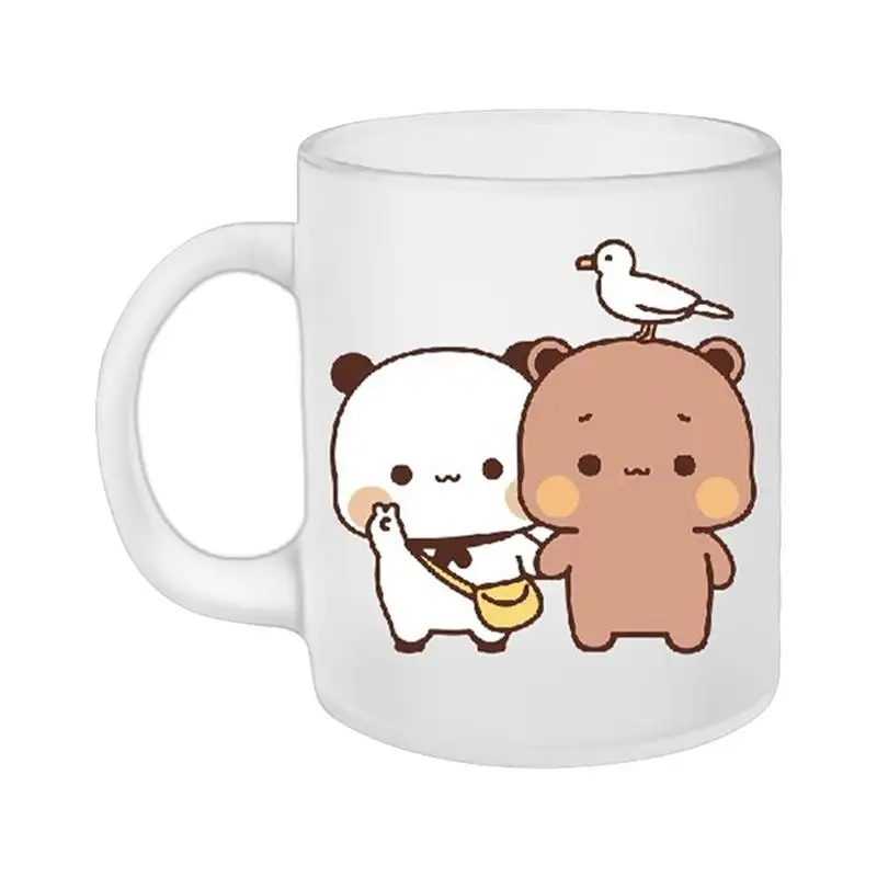 

Ceramic Mugs Coffee Cups Playing Together Printed Milk Tea Water Cup Breakfast Mug Birthday Gift Household Kitchen Drinkware