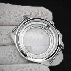 40mm Watch Case with Sapphire Crystal for NH35 NH36 Movement 316L Stainless Steel Case Transparent Bottom Case Watch Accessories