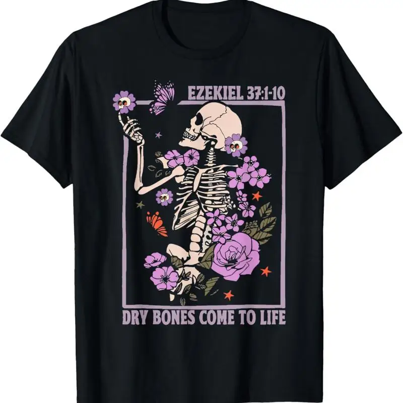 

Футболка Dry Bone Come To Life со скелетом и цветочным принтом