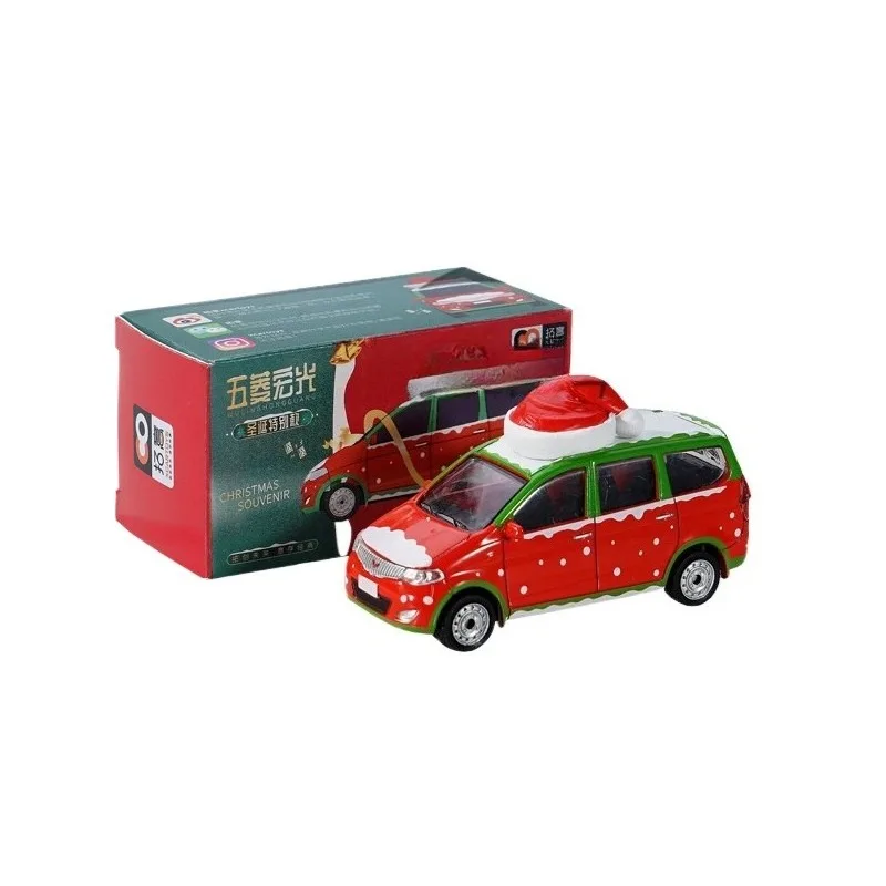 XCARTOYS 1/64 مقياس سبيكة سيارة نموذج عيد الميلاد طبعة ولينغ هونغ قوانغ جيتا سيارة لعبة مجسمة حلية هدية الكريسماس للأطفال