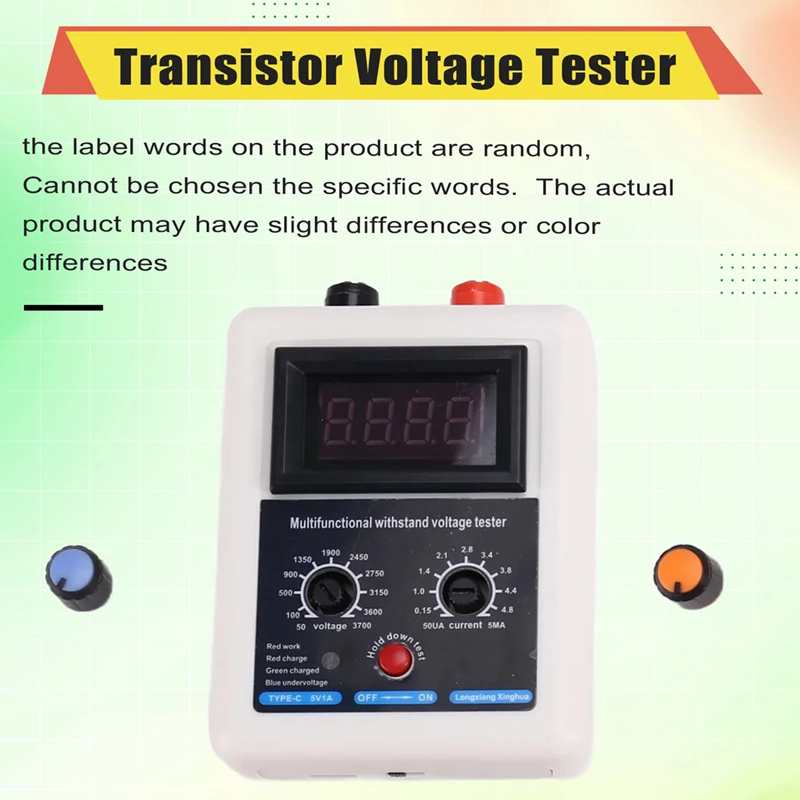 Tester Transistor Voltage Tester 0V-3500V Diode MOS Triode MOV LED Voltage Capability Transistor Voltage Tester