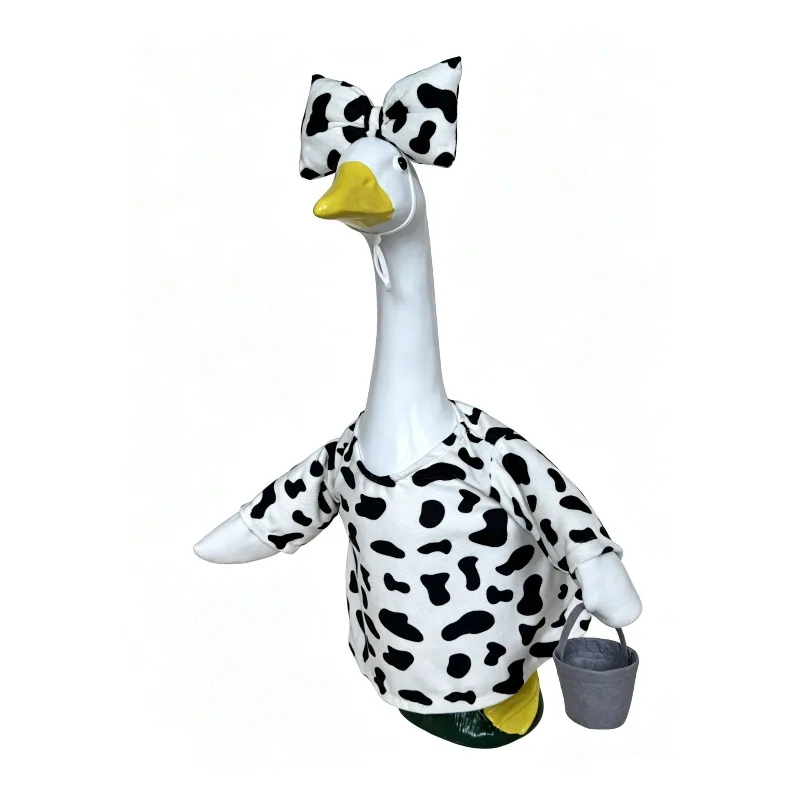 23 Inch Printed Clothing with Hats and Clothing Fun Farm Animal Clothing Outdoor Courtyard Decoration for Gardens and Courtyards