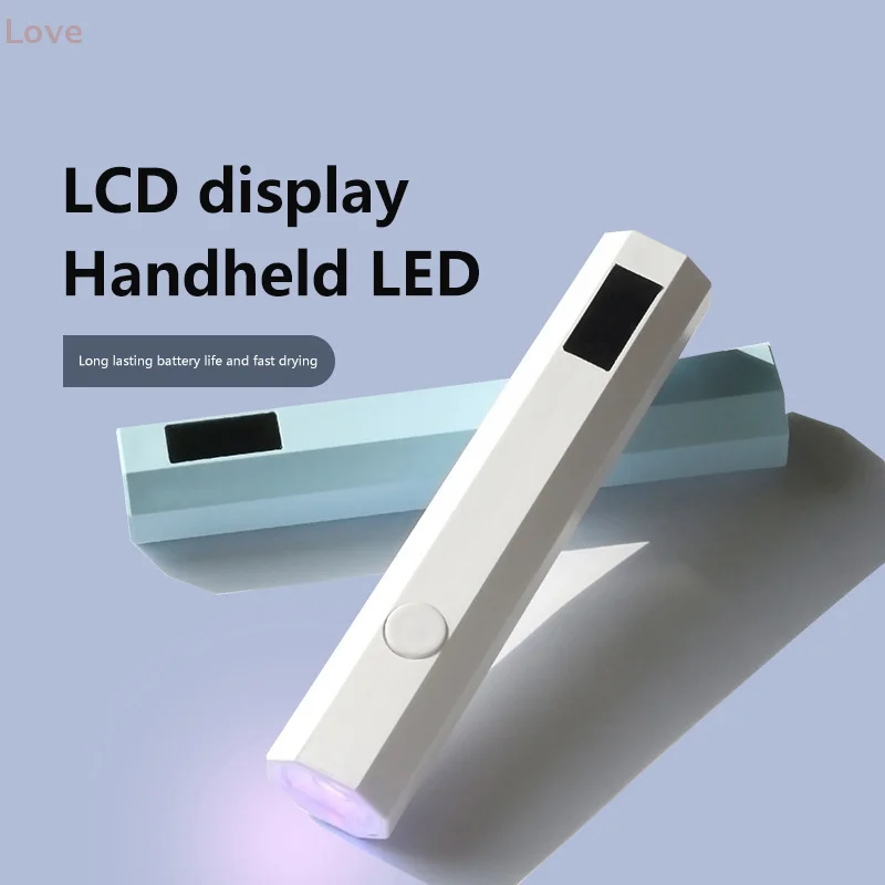[L&P] شاشة عرض مصباح أظافر صغيرة محمولة باليد سريعة الجفاف طلاء أظافر جل أدوات مانيكير لصالونات الأظافر بالأشعة فوق البنفسجية