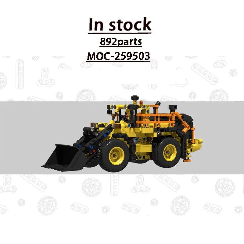 

MOC-259503 Urban Farm Agriculture Yellow Tractor Building Block Model 892 Parts Boys Children's Birthday Christmas Toy Gift