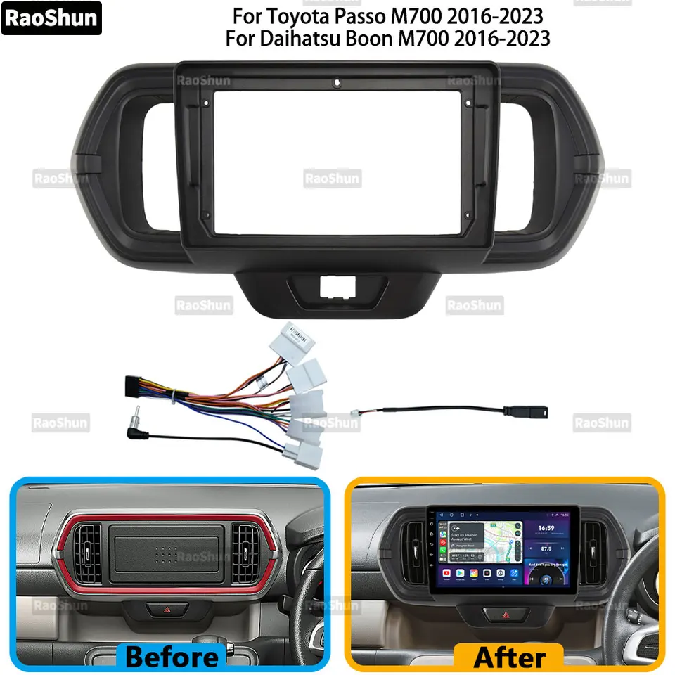 Car Android Radio Stereo Player Screen 9 Inch Frame For Toyota