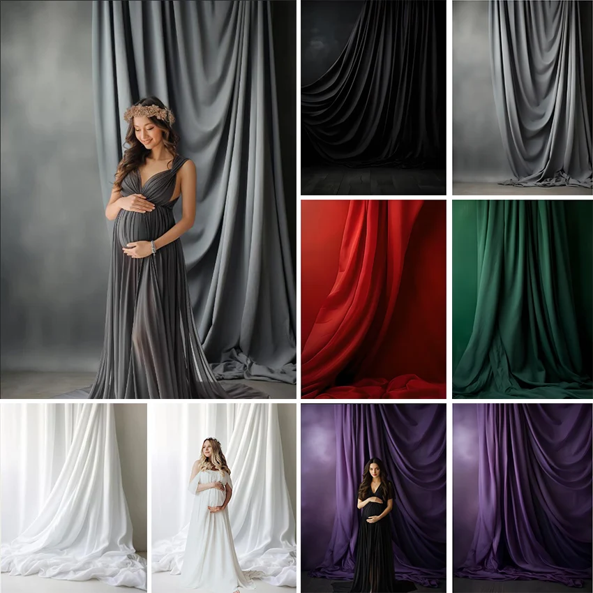 Avezano Photography Background Flowy Draping Backdrops Women Maternity Wedding Professional Portrait Photo Studio Photocall