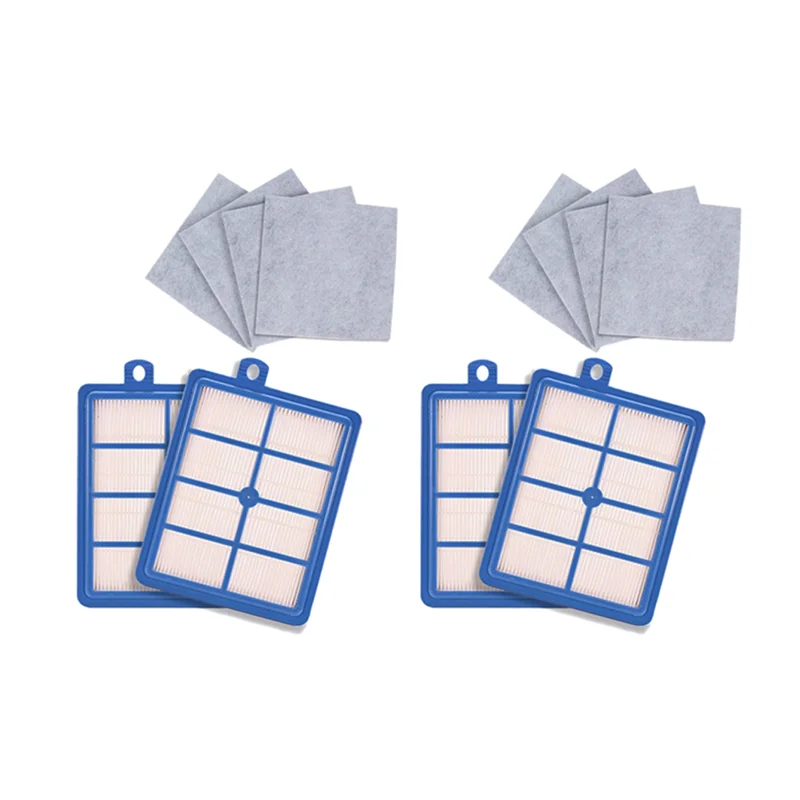 FZFZ моющийся 4 шт. пылевой фильтр Hepa H12 H13 + 8 шт. хлопковый фильтр двигателя для пылесоса Electrolux AEG