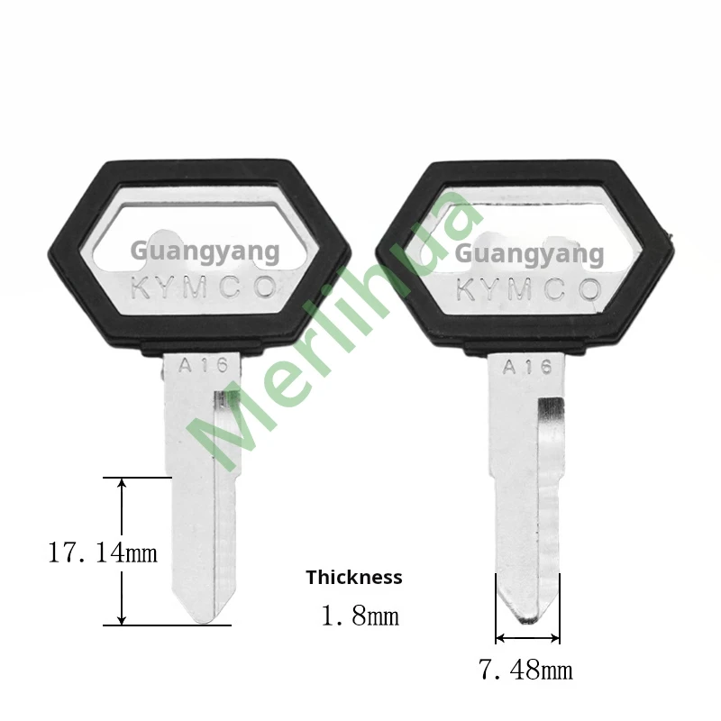 KYMCO motorcycle key blanks, suitable for: Kymco motorcycle key blanks, key materials, key blanks, blank locksmith consumables.