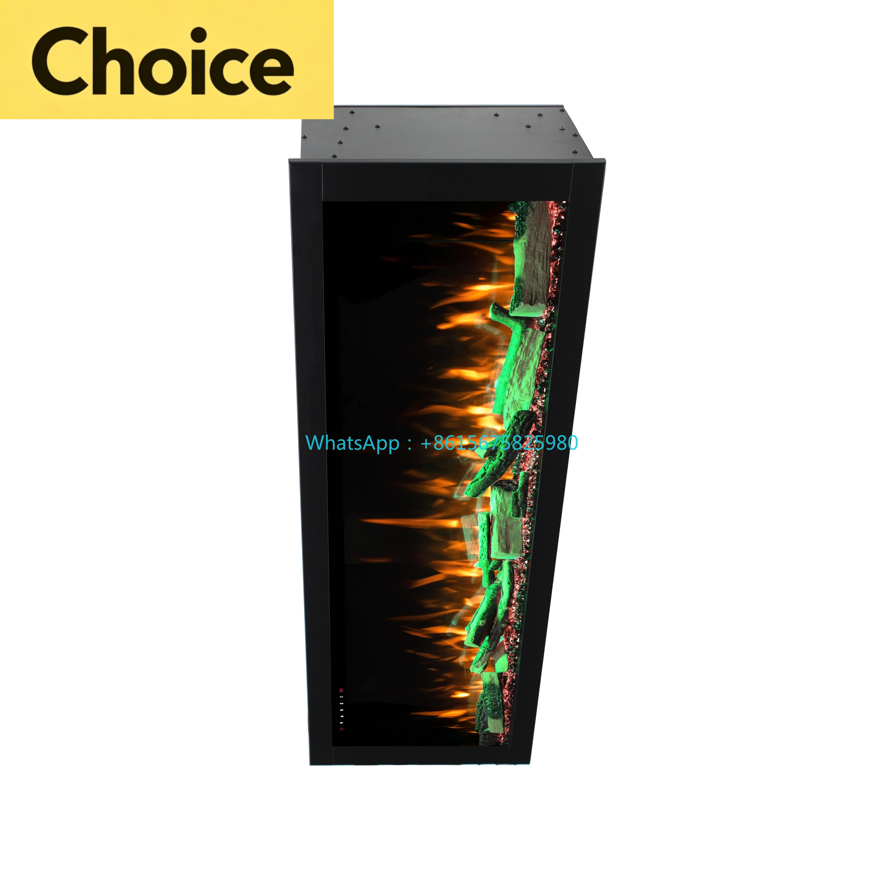 Landscape Linear Electric Fireplace – Recessed Wall Mount Heater for Home