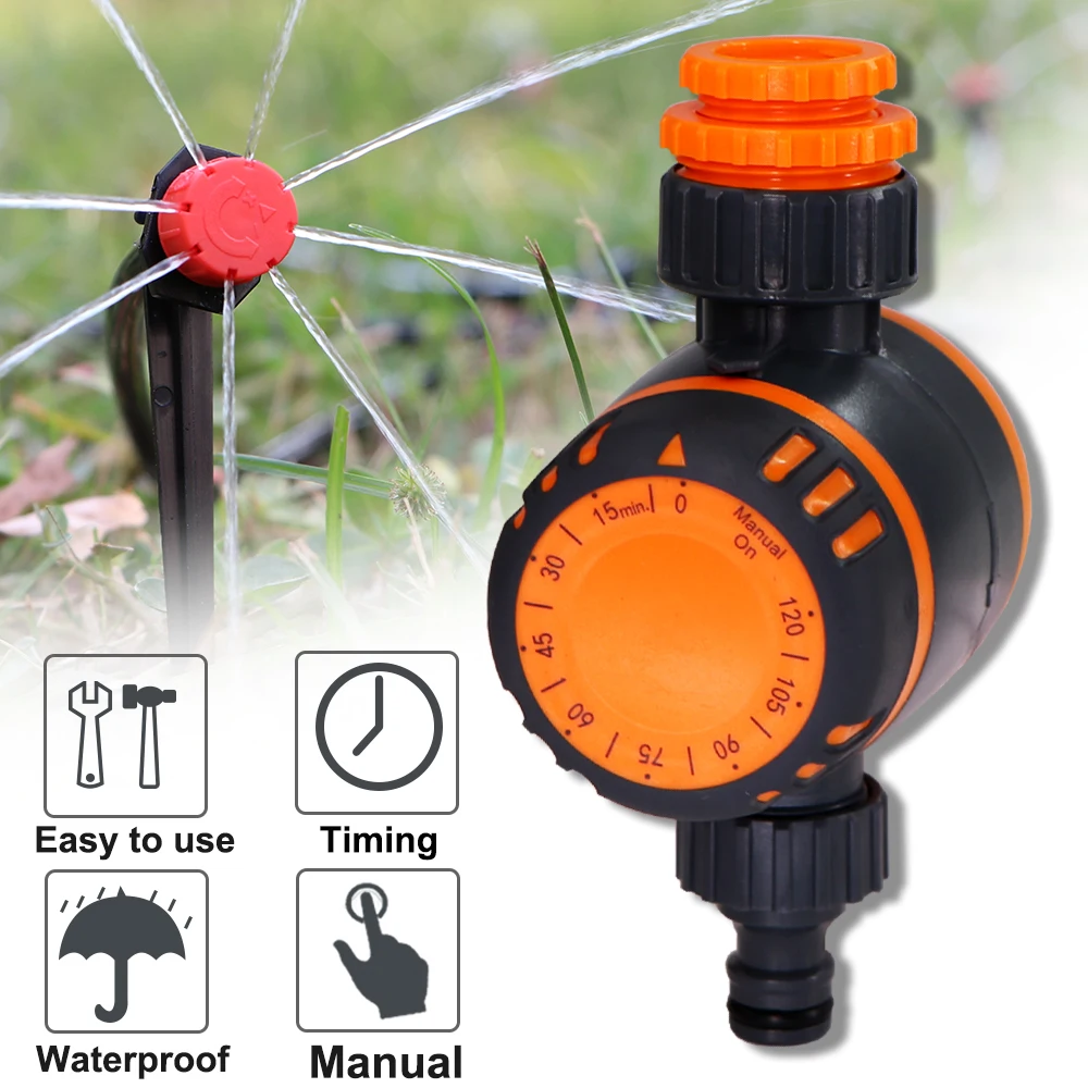 

Garden Mechanical Watering Timer 120minutes System Drip Irrigation Manual Controller Home Potted Plants Greenhouse Sprinkling