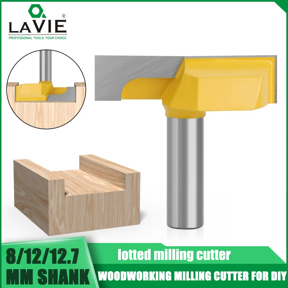 

LAVIE 8/12/12.7mm Shank Cleaning Bottom Router Bits Cutting Diameter For Surface Planing Router Bit Woodworking Milling Cutter