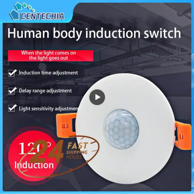 

1~10PCS Embedded Infrared Sensor Motion Detection Ceiling Installation Adjustable Human Body Sensor Switch Smart Home 110-220v