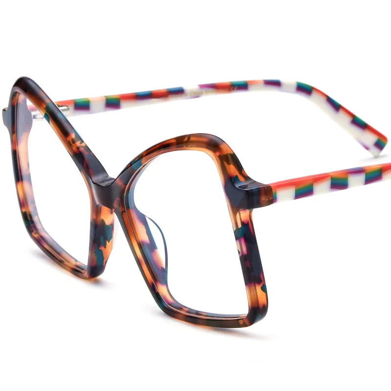 

Cat-eye acetate glasses frame niche women glasses can be equipped with myopia anti-blue light glasses frame