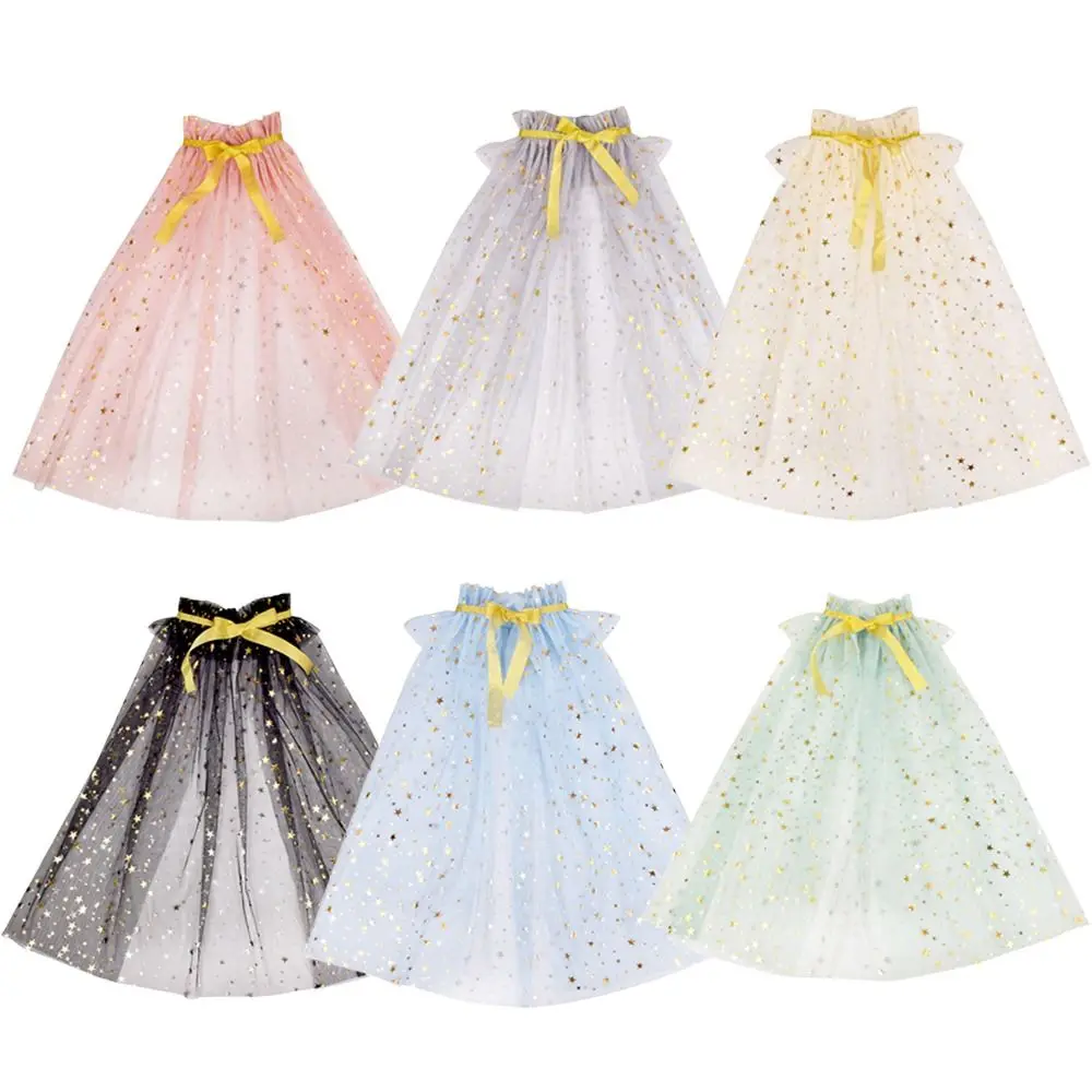 Nueva capa de princesa con lentejuelas para niñas, capa de malla dulce para disfraz de niños, capa de tul bonita para Cosplay, accesorio de rendimiento