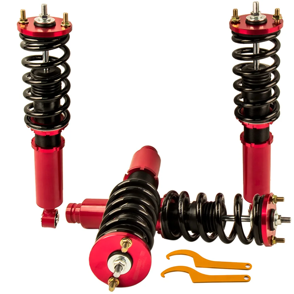 Coilover Suspension Kit for Honda CR-V CRV 1996-2001 RD1-RD3 Adj. Height Red Coil Springs Shock Absorber