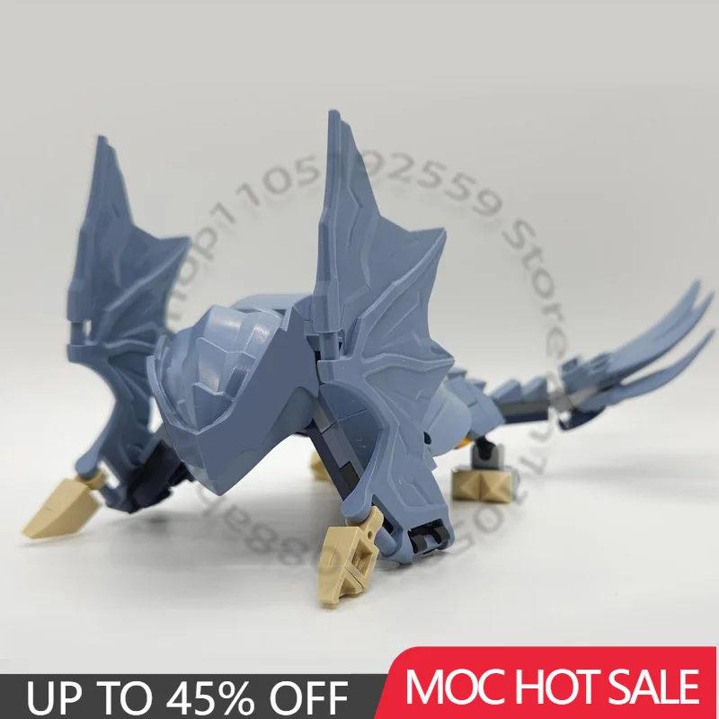 

100 шт. MOC настроить лагуна персонажи водного дракона Brickheadz модель строительный блок технология сборка игрушка в подарок для детей и взрослых