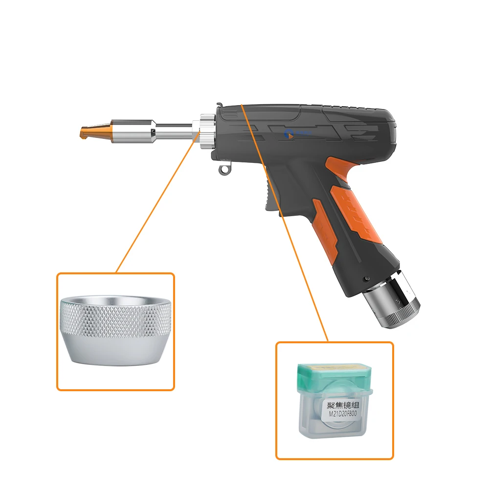 مجموعة عدسة التركيز لجزء تنظيف الليزر SUP21T وغطاء تنظيف الغبار D20 F800 لرأس اللحام بالليزر SUP21T المحمول باليد SUP23T